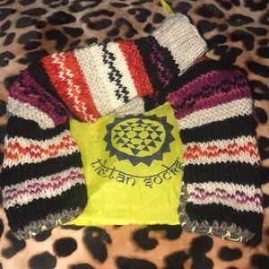 Tibetan Socks Wool Slipper Socks NWOT Sz M